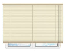 Деревянные горизонтальные жалюзи 50 мм - 53 бежевый цена. Купить в «Мастерская Жалюзи»