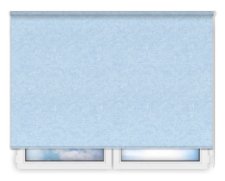 Стандартные рулонные шторы Шелк-морозно-голубой цена. Купить в «Мастерская Жалюзи»
