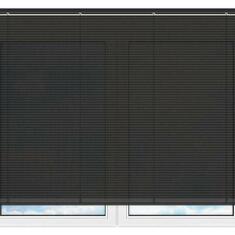Алюминиевые горизонтальные жалюзи черные №130-перфорация