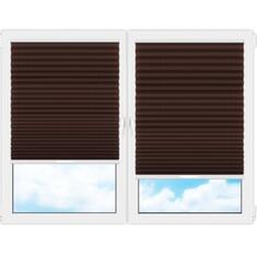Плиссе (шторы, жалюзи) аида коричневый