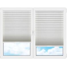 Плиссе (шторы, жалюзи) краш перл бежевый